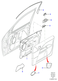 1S7XF40381AE-Lh/foam pad-energy absorbing