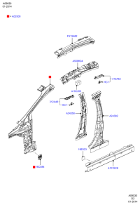 W715758S439-CLAMP, ROCKER PANEL