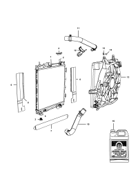 5017404AD-RADIATOR ENGINE COOLING NOTE:25 PC MIN QTY MIX AND MATCH PALLET PROGRAM ONLY, U