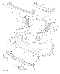 10754345-MOULDING REAR BUMPER