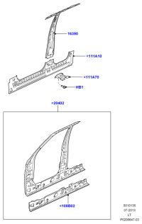 ALR790520-REINF ASSY-RAD CORE UPR
