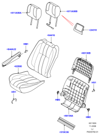 LR011140-ARM REST ASSY-CONSOLE