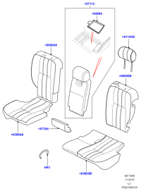 LR011139-ARM REST ASSY-CONSOLE