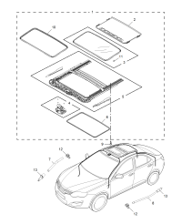 10023456ASA-PANORAMA ROOF ASSY