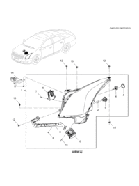 23310988-Head lamp, (incl 2-11)