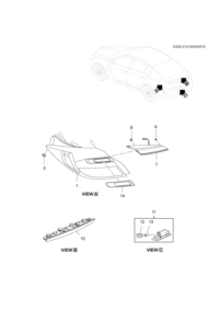 23200598-Lamp assy-body strg rr