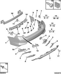 YL01012980-BAR, REAR BUMPER