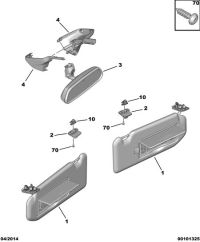 96879197DZ-HOOK-TRUNK FLOOR BOARD