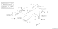57160SG0009P-BRKT FENDER SD CPRH