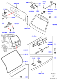 BMB760013-HINGE ASSY-FR DR UPR LH