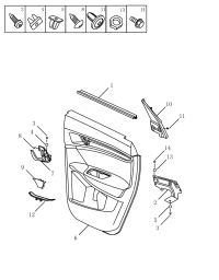 6049013600-WEATHERSTRIP, REAR DOOR GLASS, INNER RH