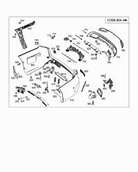 2058801209-BAR, REAR BUMPER