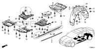 91504SCVA00-CLIP,SIDE MOULDING