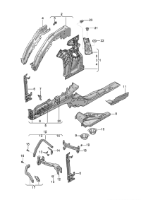 975803442Y-Retainer-strut