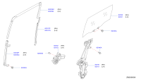 823002GC0A-GLASS ASSY-REAR DOOR WINDOW,RH