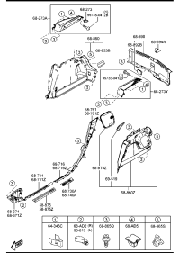 BBN96889XA02-TRIM,TRUNK END