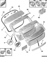 9807297080-GLASS-BACK DOOR WINDOW