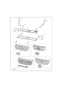 C00163008-GRILLE ASSY-FRONT