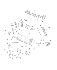 10361891-MOULDING REAR BUMPER