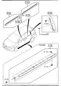 C23550M30D-GARNISH(R),REAR DOOR