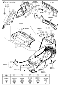 BKC36889X-TRIM,TRUNK END