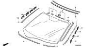 04731SJA000-MOULDING-W/SHLD GLASS