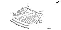 91568SJAA01-CLIP,SIDE MOULDING