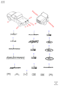 CK418B262AA-EMBLEM-SYMBOL MARK -`H`