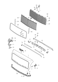 3Y0853683N-GRILLE RADIATOR