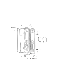 C00077308-HINGE ASSY-BACK DOOR