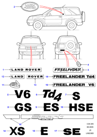 DAM500060MAD-EMBLEM-SYMBOL MARK -`H`