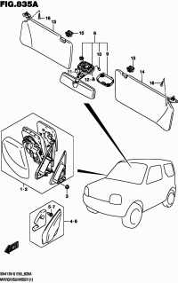 8485165D006GS-HOLDER, VISOR