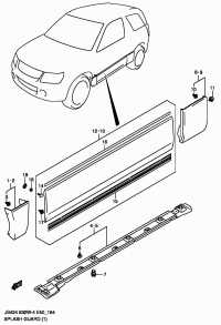 7765065J00ZJ3-MUD GUARD ASSY F SDL