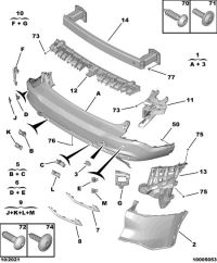 YL01857380-BRACE-REAR BUMPER