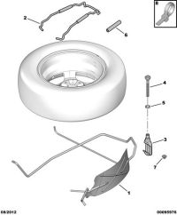 7603N8-BRACKET, SPARE WHEEL