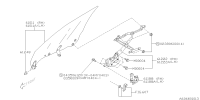 61011FE090-GLASS ASSY DR F SLH