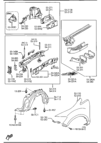 EG2152110G-PANEL, FR FENDER, RH