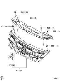 7450B485-GRILLE RADIATOR