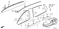 72410T4FH01-MLDG ASSY L FR DO