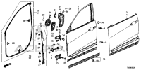 67410T4FH01ZZ-HINGE,R FR DOOR U