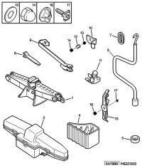 96092245-HOOK-TRUNK FLOOR BOARD