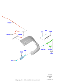 8V41N17402AA-BLADE ASSY - WIPER LHD