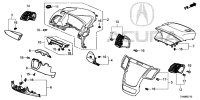 77350TX4A01ZA-COVER,STEERING COLUMN,UPR