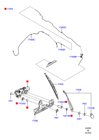 6M21A17402BB-BLADE ASSY - WIPER LHD