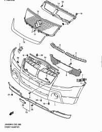 7174165J0038B-GRILLE RADIATOR