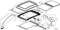 70200TJBH01-GLASS ASSY,ROOF