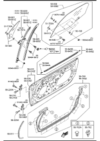 NE5159510A-GLASS(L),DOOR-FRT