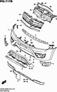 7211177KA038B-GRILLE RADIATOR