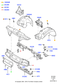3W1Z8125BA-RUBBER,T/MISSION MT