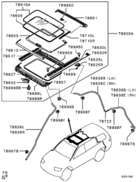 5850A249-GLASS ASSY,ROOF